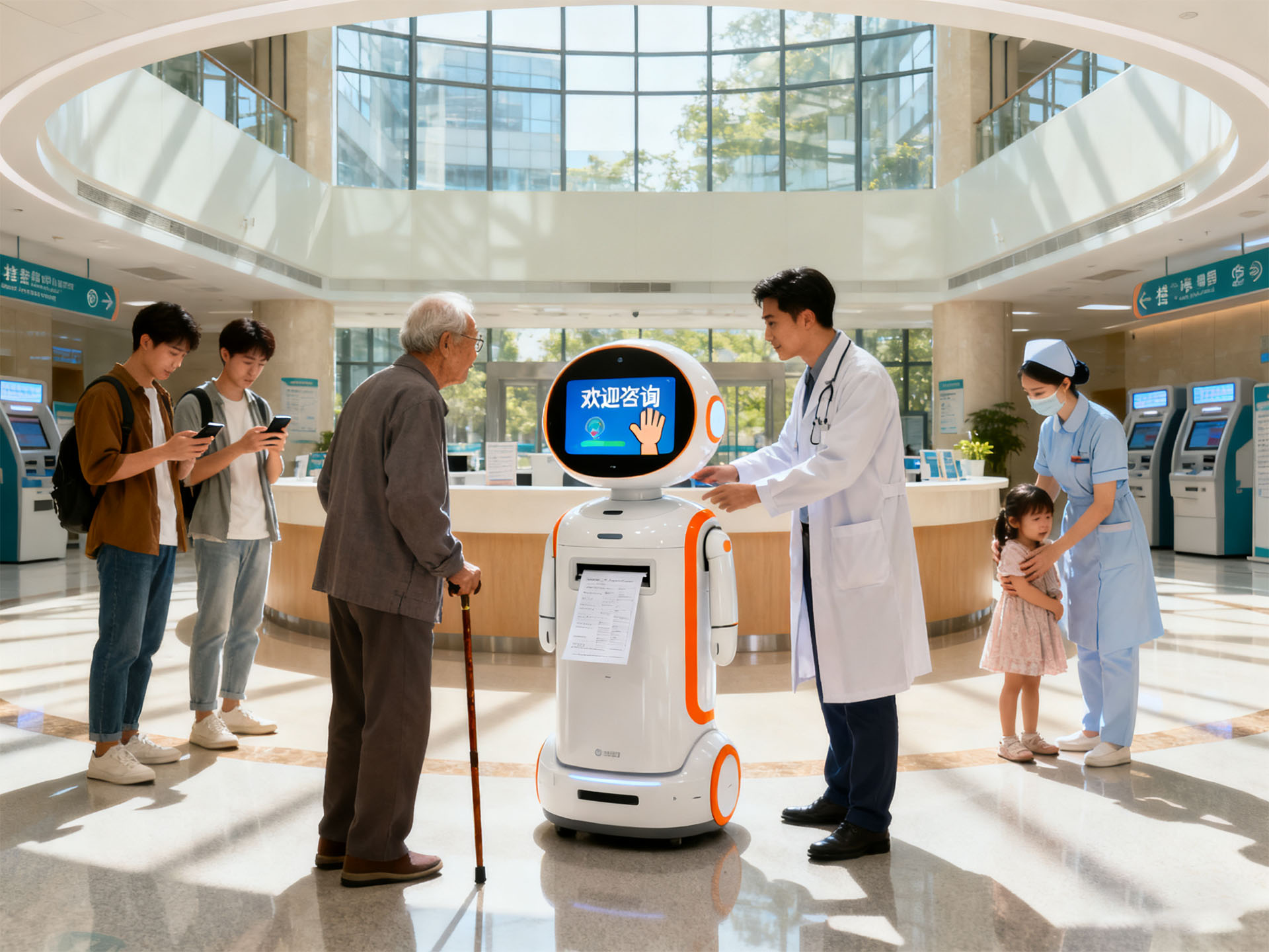 导诊机器人:智慧医院第一站,为您点亮高效、温暖的就医之路